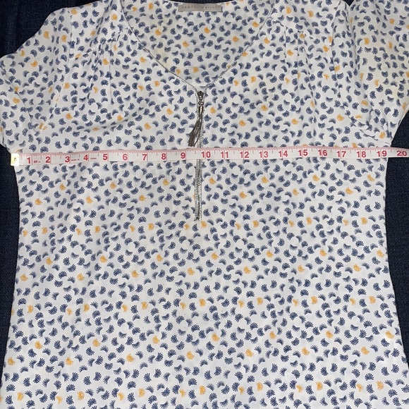 ARMAND THIERY WOMENS BLOUSE WITH SILVER TASSEL FRONT ZIPPER - Picture 12 of 15